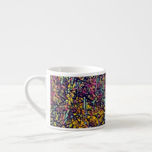 Taza De Espresso Mosaico estilizado árbol floreciente Espresso Mug