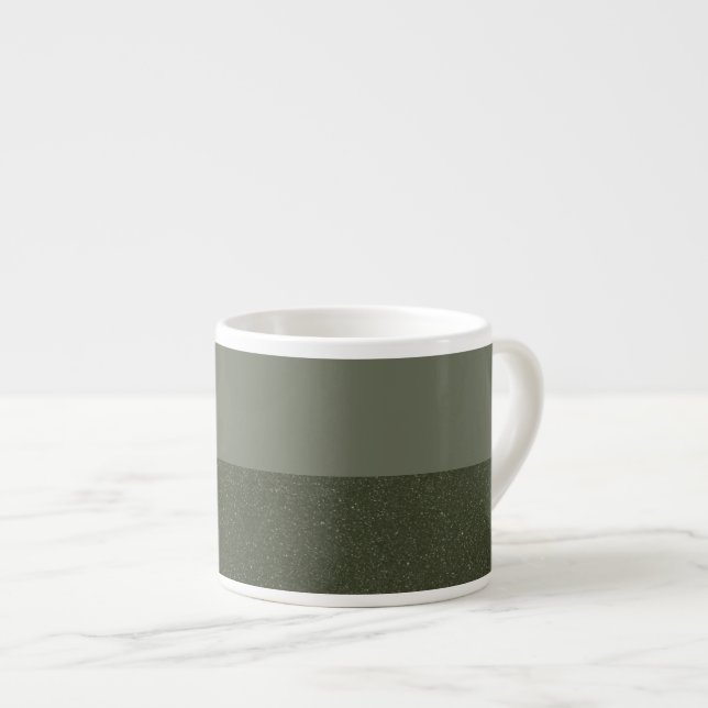 Taza De Espresso Moss Green Designer Specialty Mug - Personalizable (Derecha)