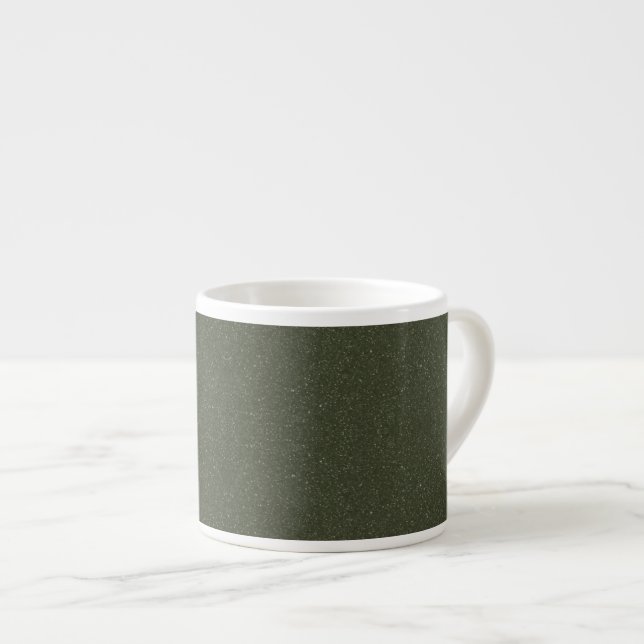Taza De Espresso Moss Green Noise Texture Personalizado Specialty M (Derecha)