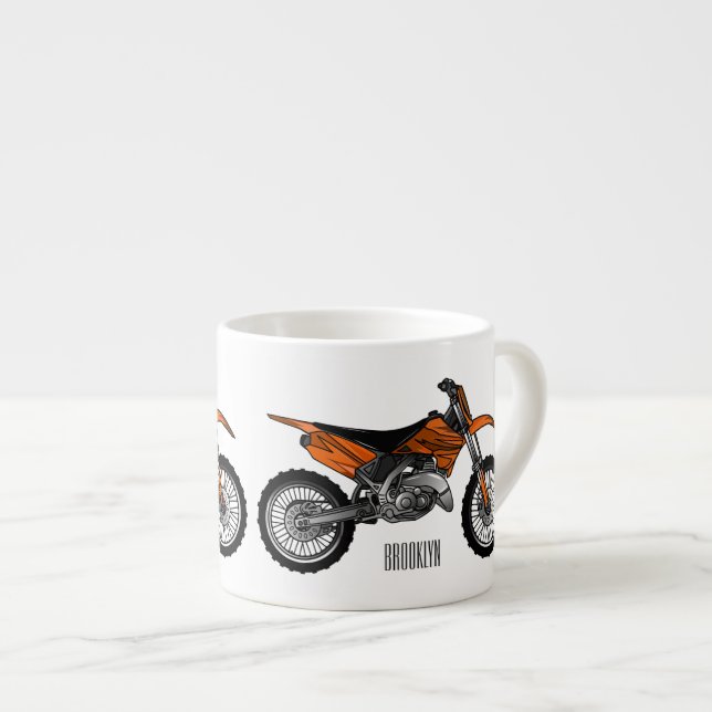 Taza De Espresso Motocicleta sucia fuera de carretera / motocross p (Derecha)