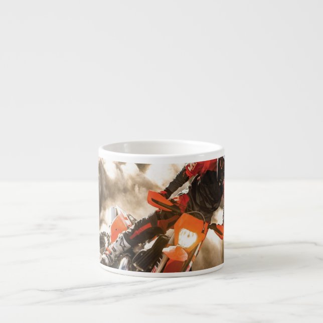 Taza De Espresso Motocross Rider (Frente)