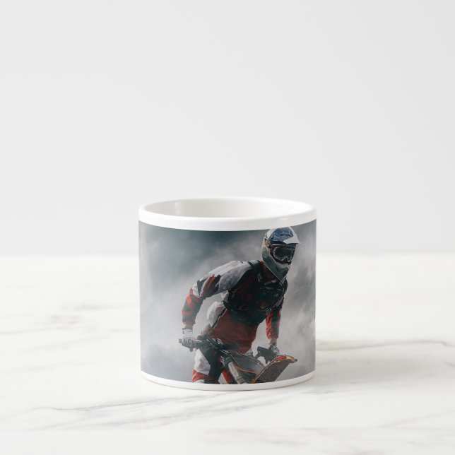 Taza De Espresso Motocross rider (Frente)