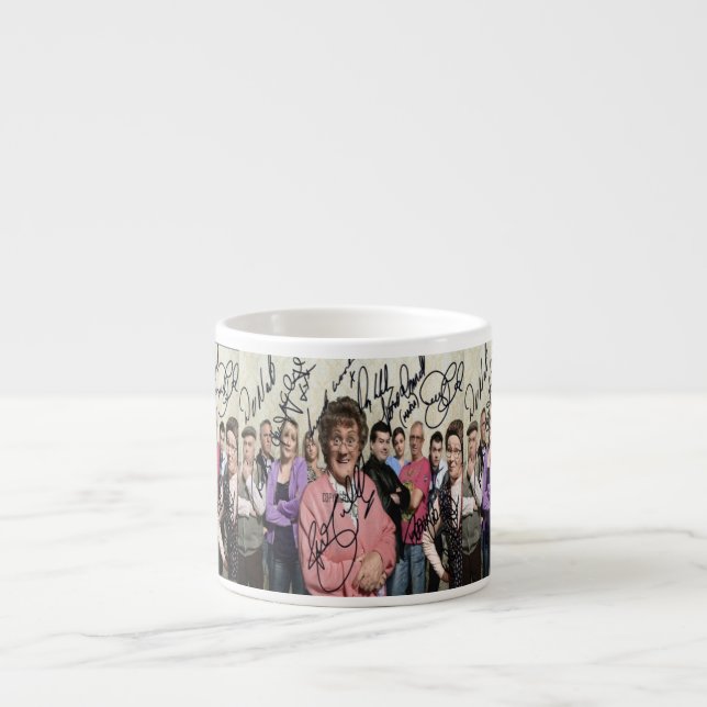 Taza De Espresso mrs browns boys (chicos de mrs) firmaron (Frente)