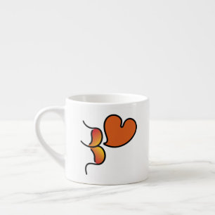 Taza De Espresso ¡¡¡muack S volador!!! -Anaranjado