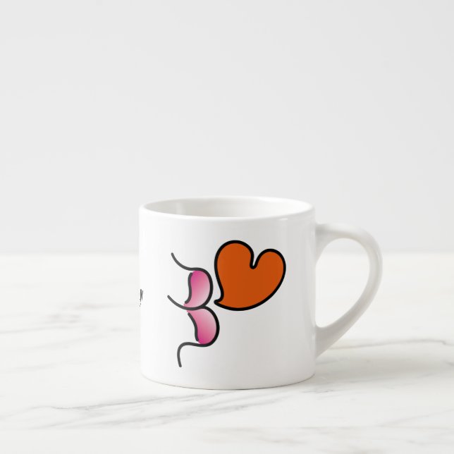 Taza De Espresso ¡¡¡muack S volador!!! -Rosa (Derecha)