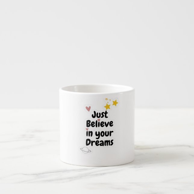Taza De Espresso Mug con sentencia motivadora (Frente)