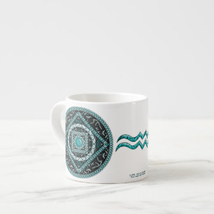 Taza De Espresso Mug de especialidad Aquarius Mandala