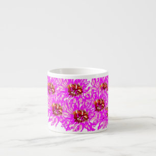 Taza De Espresso Mug de especialidad: Daisies de Gerbera rosada