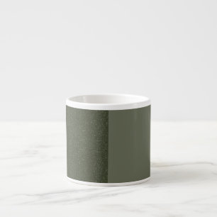 Taza De Espresso Mug de especialidad de dos tonos verde personaliza