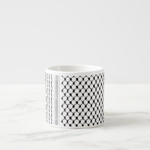 Taza De Espresso Mug de espresso del patrón árabe kufiya palestin
