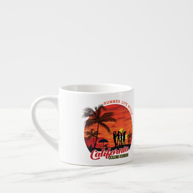 Taza De Espresso MUG de estilo de vida de verano (Izquierda)