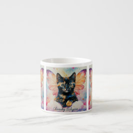 Taza De Espresso Mug de la especialidad de gatitos de hadas de Tort