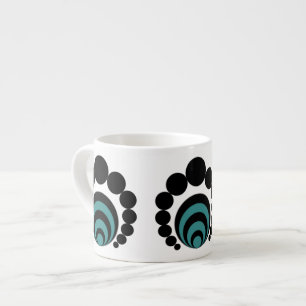 Taza De Espresso Mug de la especialidad de los círculos de cultivo