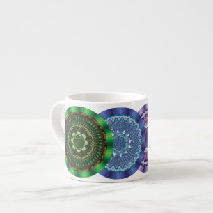 Taza De Espresso Mug de la especialidad de Mandalas de los elemento