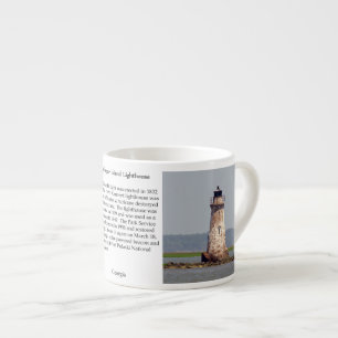 Taza De Espresso Mug de la especialidad del faro de la isla Cockspu
