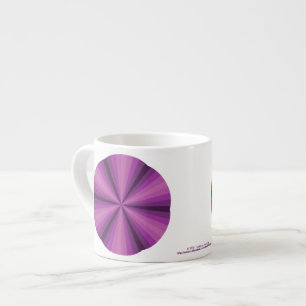 Taza De Espresso Mug de la especialidad púrpura de la ilusión óptic