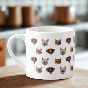 Taza De Espresso Mug de perro, regalo de mamá de gato de perro