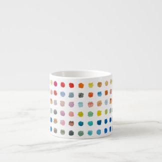 Taza De Espresso Mug De Punto Colorido - Puntos Medianos, Jugativos