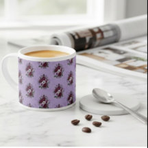 Mug Expresso Bouquet de Violettes