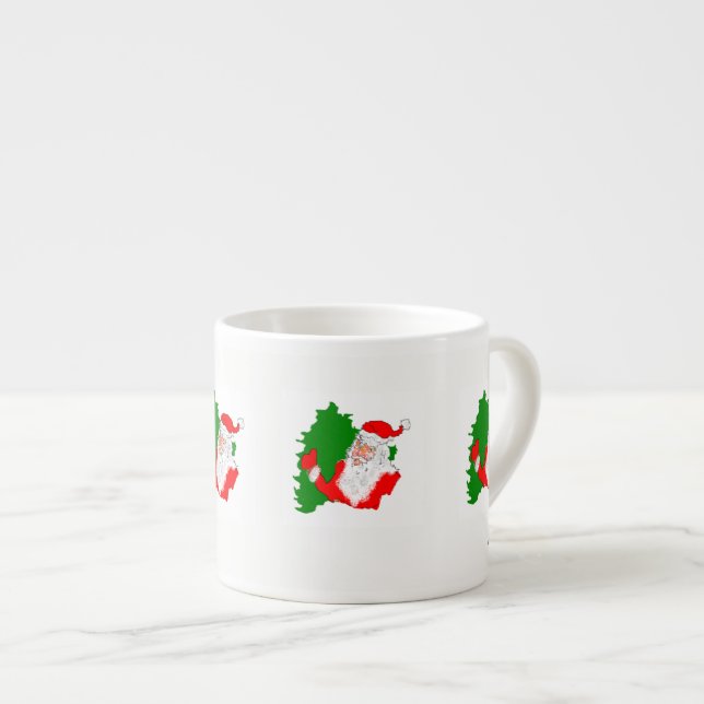 Taza De Espresso Mug Navidades Santa Claus (Derecha)