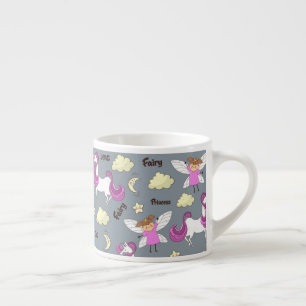 Taza De Espresso Mug tamaño de niño de la princesa de hadas de unic