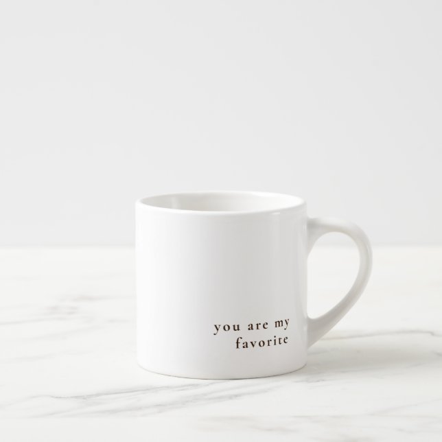 Taza De Espresso Mugs de Expresso - eres mi favorito (Derecha)