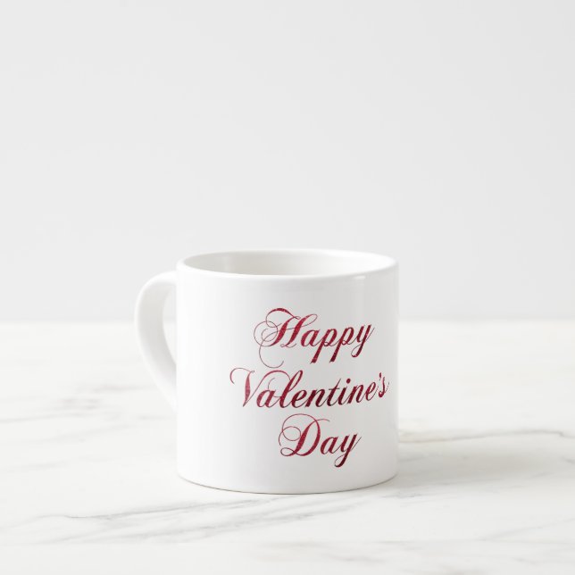 Taza De Espresso Mugs del Día de la Valinetina (Izquierda)