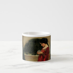 Taza De Espresso Mujer Bola de Cristal Pintura de Waterhouse
