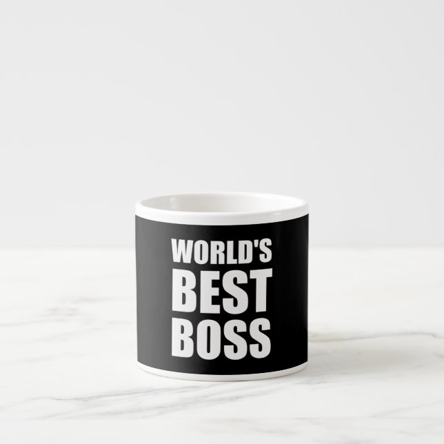 Taza De Espresso Mundos mejor Boss (Frente)
