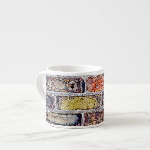 Taza De Espresso Muro de ladrillo