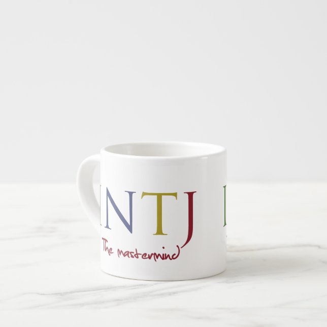 Taza De Espresso Myers-Briggs INTJ - Expresso para el genio (Izquierda)
