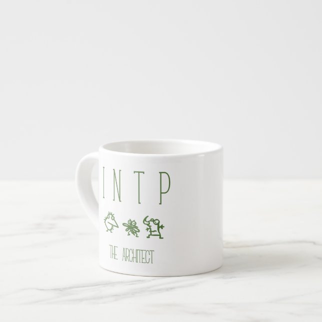 Taza De Espresso Myers-Briggs INTP - Expresso para el arquitecto (Izquierda)