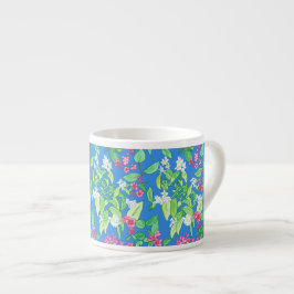 Taza De Espresso Naranja burlón y Weigelia Espresso Mug