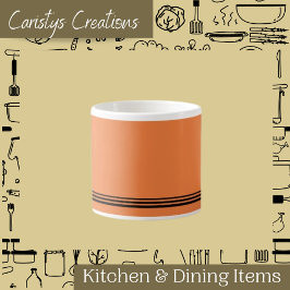 Taza De Espresso Naranja contemporáneo Tiras de mandarina