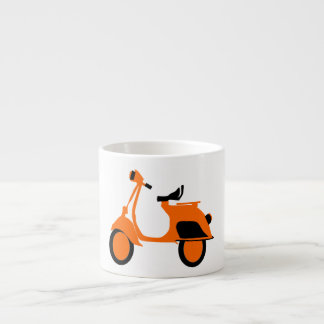Taza De Espresso Naranja de la vespa