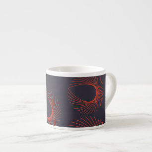 Taza De Espresso Naranja, fresco, moderno, geométrico de abstracció