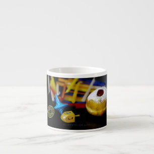 Taza De Espresso Naturaleza muerta simbólica de Hanukkah de Slipper