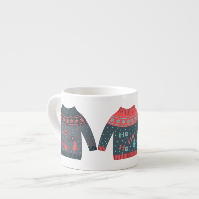 Taza De Espresso Navidades cómodos y deliciosos de suéter dulce fes (Izquierda)