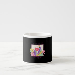 Taza De Espresso Navidades de La Mingo Falala Snow Flamingo