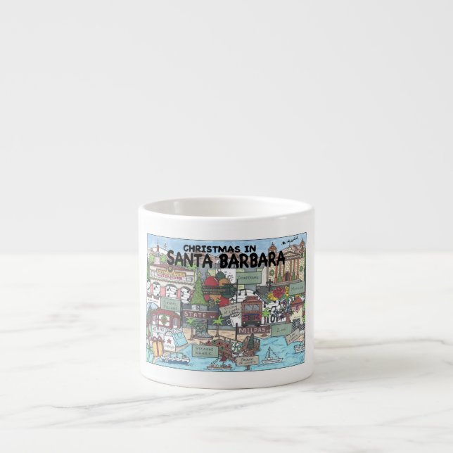Taza De Espresso Navidades de Santa Bárbara (Frente)