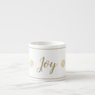 Taza De Espresso Navidades disfrutan con el Snowflake Espresso Mug
