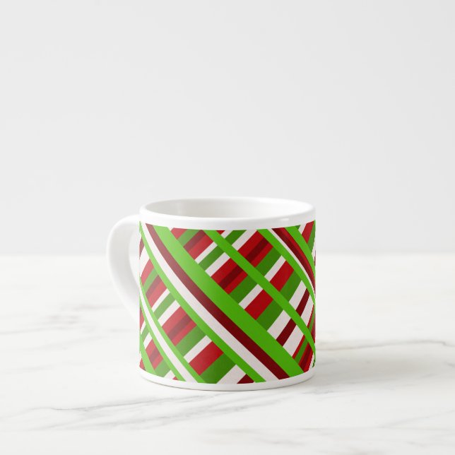 Taza De Espresso Navidades en diagonal (Izquierda)