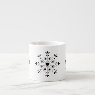 Taza De Espresso Navidades escandinavos modernos copos de nieve
