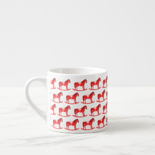 Taza De Espresso Navidades escandinavos rockean a caballo pateados