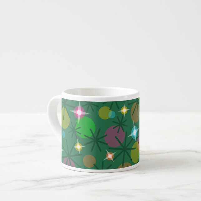 Taza De Espresso Navidades Luces espresso mug (Izquierda)