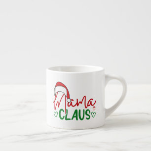 Taza De Espresso Navidades Mama Claus Design-60094