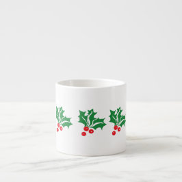 Taza De Espresso Navidades Mug de especialidad mistletoe
