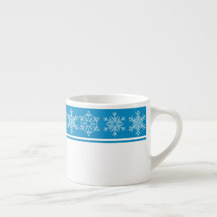Taza De Espresso Navidades Snowflakes Espresso Mug
