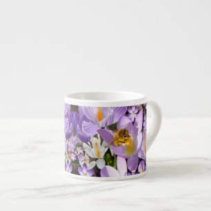 Taza De Espresso Néctar de recolección de abejas de las flores de C
