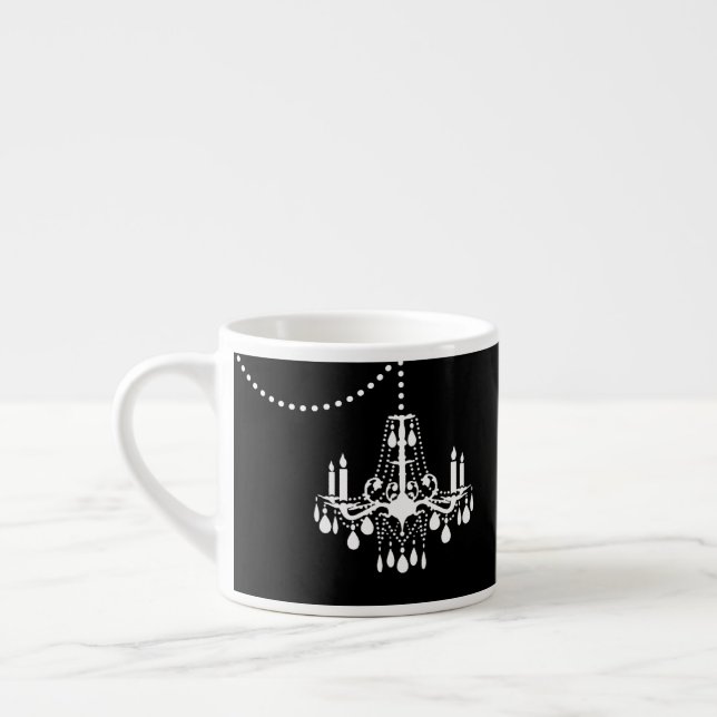 Taza De Espresso Negro y blanco soy tan brillante candelabro de esp (Izquierda)
